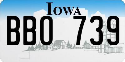 IA license plate BBO739