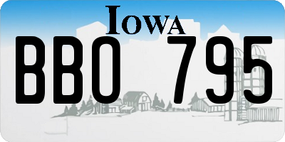 IA license plate BBO795