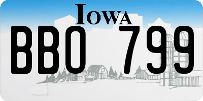 IA license plate BBO799