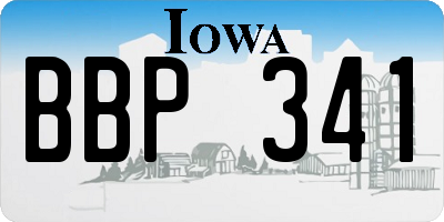 IA license plate BBP341