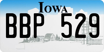 IA license plate BBP529