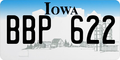IA license plate BBP622