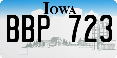IA license plate BBP723