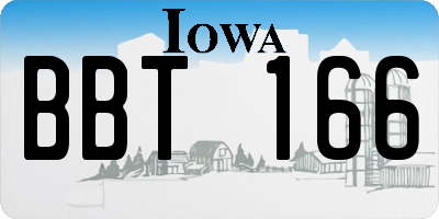 IA license plate BBT166