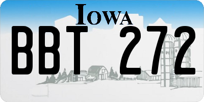 IA license plate BBT272