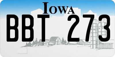 IA license plate BBT273
