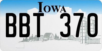 IA license plate BBT370
