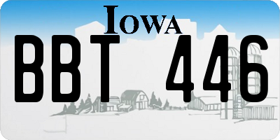 IA license plate BBT446