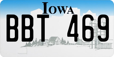 IA license plate BBT469