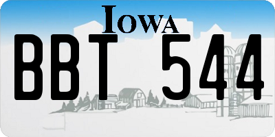 IA license plate BBT544