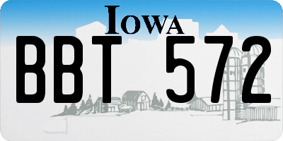 IA license plate BBT572