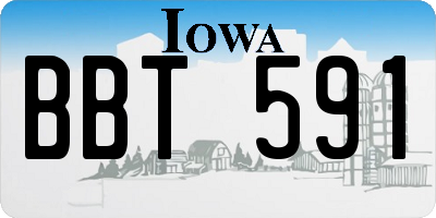 IA license plate BBT591
