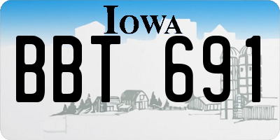 IA license plate BBT691