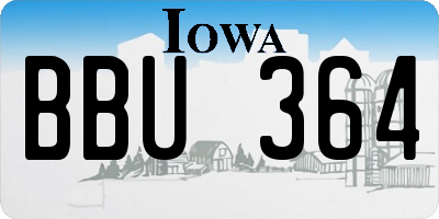 IA license plate BBU364