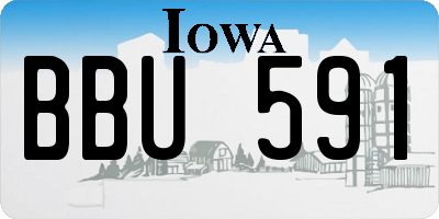 IA license plate BBU591