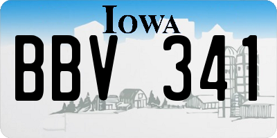 IA license plate BBV341