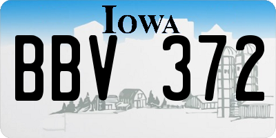 IA license plate BBV372