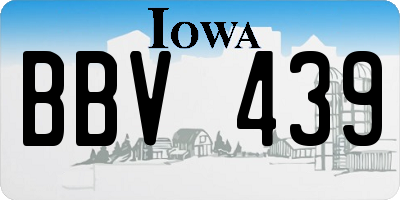 IA license plate BBV439