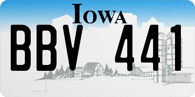 IA license plate BBV441