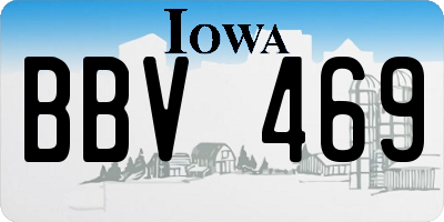 IA license plate BBV469