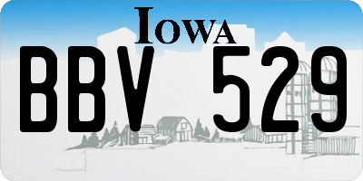 IA license plate BBV529