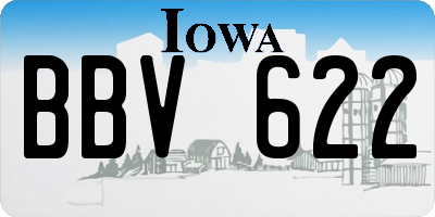 IA license plate BBV622