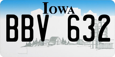 IA license plate BBV632
