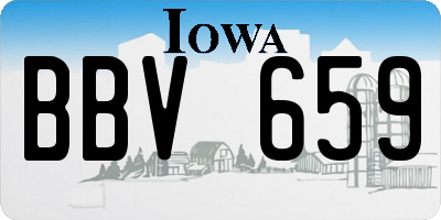 IA license plate BBV659
