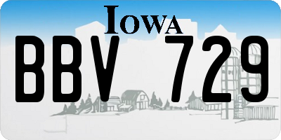 IA license plate BBV729