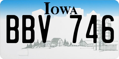 IA license plate BBV746
