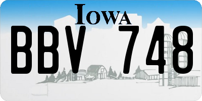 IA license plate BBV748