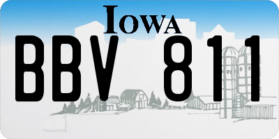 IA license plate BBV811