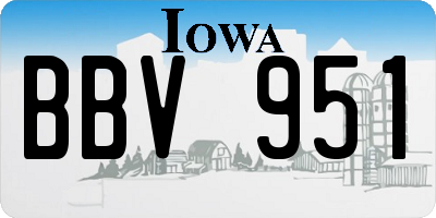 IA license plate BBV951
