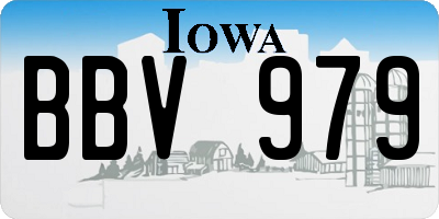 IA license plate BBV979
