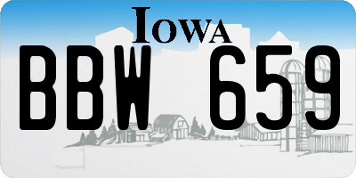 IA license plate BBW659