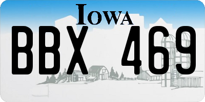 IA license plate BBX469