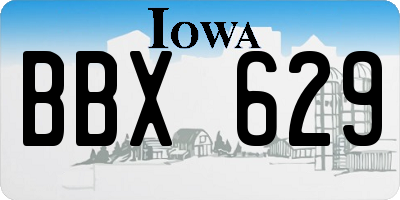 IA license plate BBX629