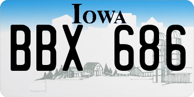 IA license plate BBX686