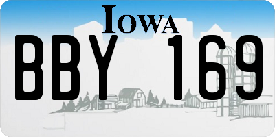 IA license plate BBY169