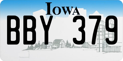 IA license plate BBY379