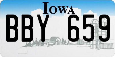 IA license plate BBY659