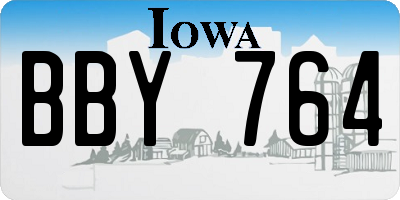 IA license plate BBY764
