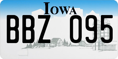 IA license plate BBZ095