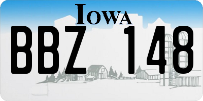 IA license plate BBZ148