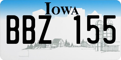 IA license plate BBZ155