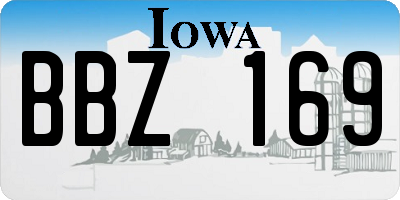 IA license plate BBZ169