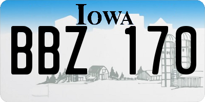 IA license plate BBZ170
