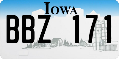 IA license plate BBZ171