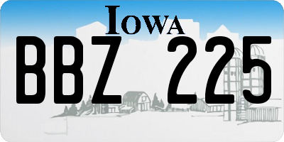 IA license plate BBZ225