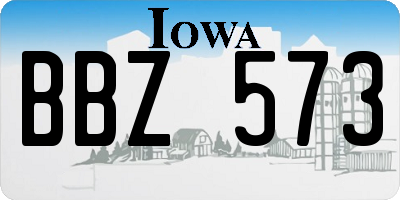 IA license plate BBZ573